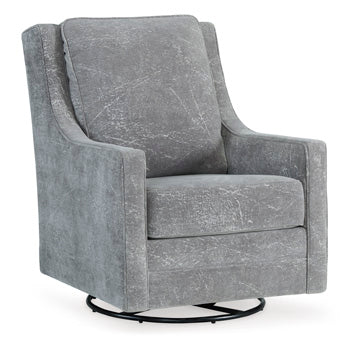 Kambria Swivel Glider Accent Chair - Yulissa Home Furnishings (NJ)