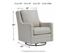 Kambria Swivel Glider Accent Chair - Yulissa Home Furnishings (NJ)