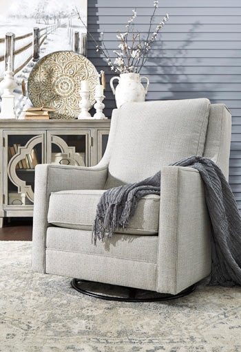 Kambria Swivel Glider Accent Chair - Yulissa Home Furnishings (NJ)