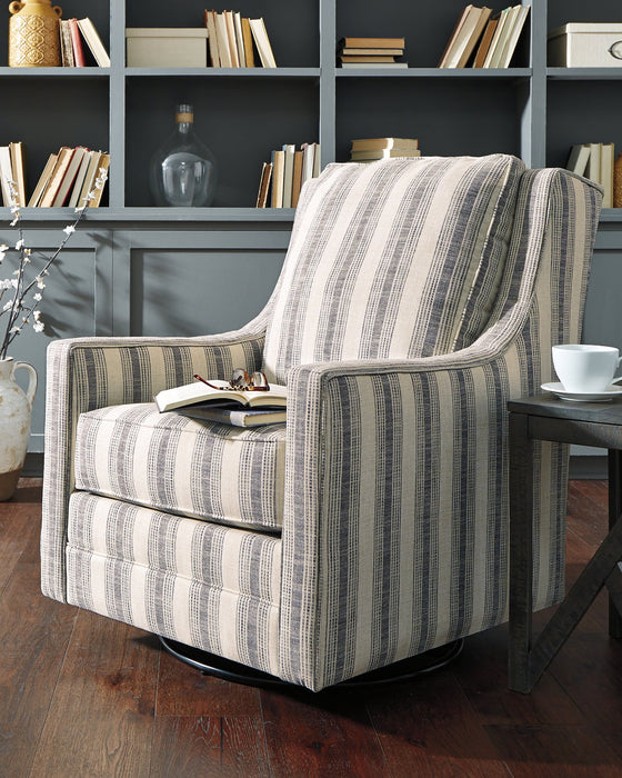 Kambria Swivel Glider Accent Chair - Yulissa Home Furnishings (NJ)