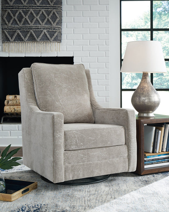 Kambria Swivel Glider Accent Chair - Yulissa Home Furnishings (NJ)