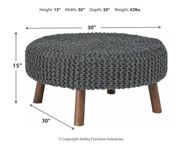 Jassmyn Oversized Accent Ottoman - Yulissa Home Furnishings (NJ)