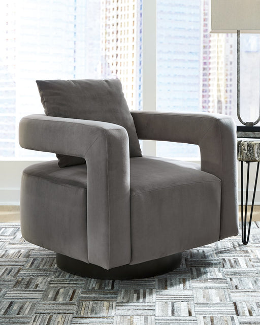 Alcoma Swivel Accent Chair - Yulissa Home Furnishings (NJ)