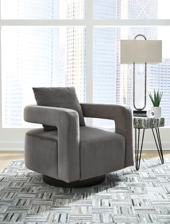 Alcoma Swivel Accent Chair - Yulissa Home Furnishings (NJ)