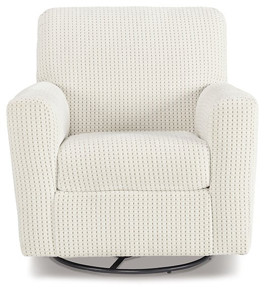 Herstow Swivel Glider Accent Chair - Yulissa Home Furnishings (NJ)