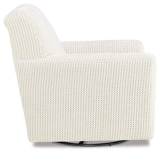 Herstow Swivel Glider Accent Chair - Yulissa Home Furnishings (NJ)