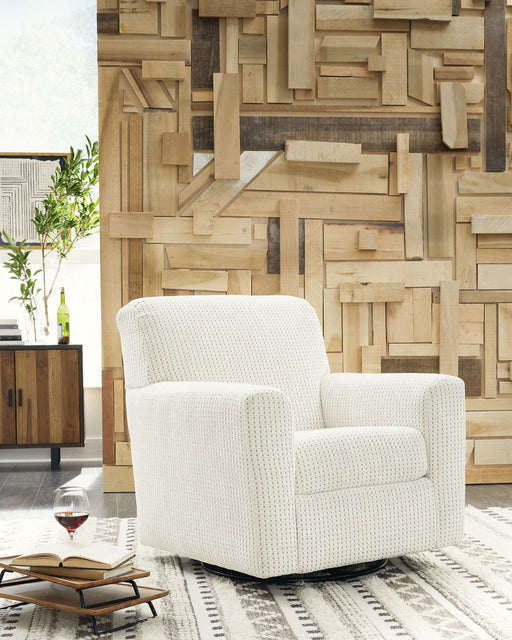 Herstow Swivel Glider Accent Chair - Yulissa Home Furnishings (NJ)