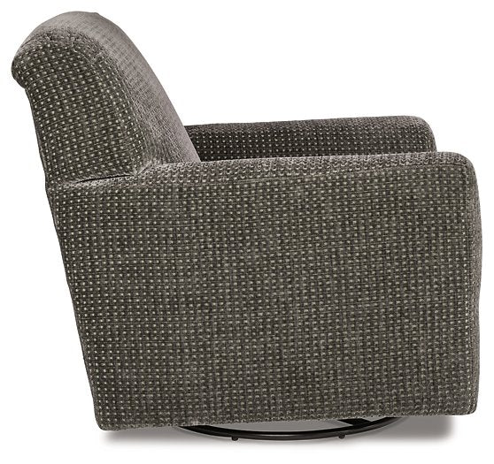 Herstow Swivel Glider Accent Chair - Yulissa Home Furnishings (NJ)