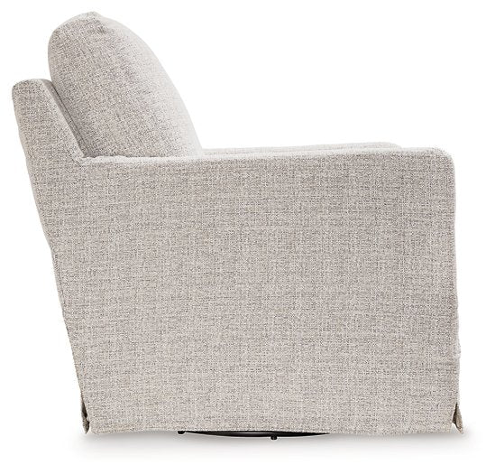 Nenana Next-Gen Nuvella Swivel Glider Accent Chair - Yulissa Home Furnishings (NJ)