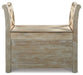 Fossil Ridge Accent Bench - Yulissa Home Furnishings (NJ)