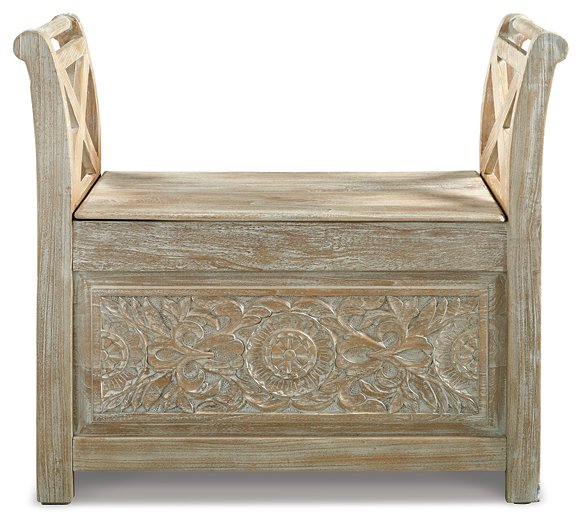 Fossil Ridge Accent Bench - Yulissa Home Furnishings (NJ)