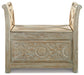 Fossil Ridge Accent Bench - Yulissa Home Furnishings (NJ)