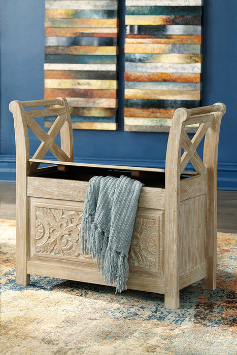 Fossil Ridge Accent Bench - Yulissa Home Furnishings (NJ)