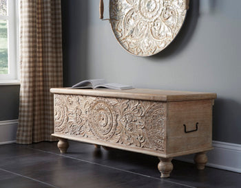 Fossil Ridge Storage Bench - Yulissa Home Furnishings (NJ)