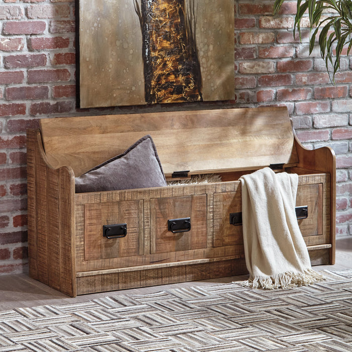 Garrettville Storage Bench - Yulissa Home Furnishings (NJ)