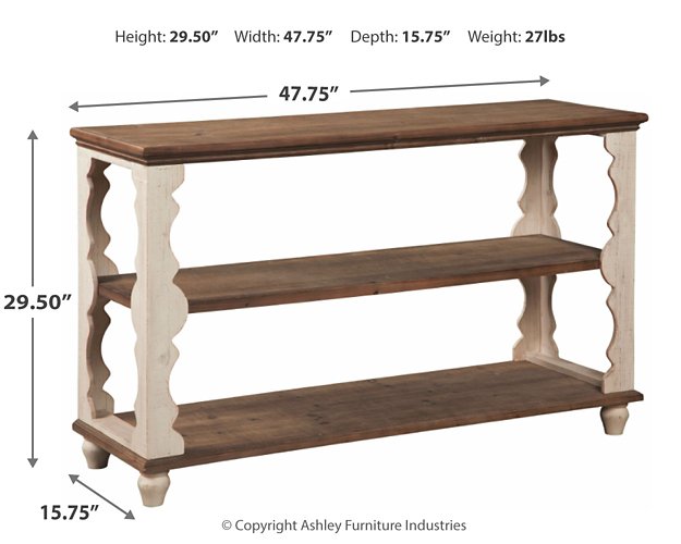 Alwyndale Sofa/Console Table - Yulissa Home Furnishings (NJ)