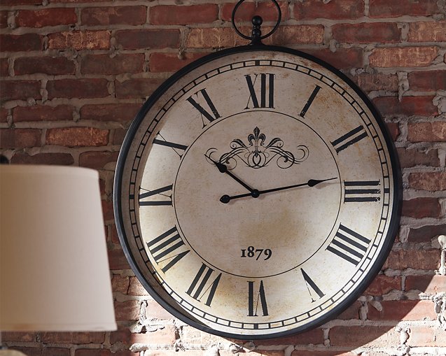 Augustina Wall Clock - Yulissa Home Furnishings (NJ)