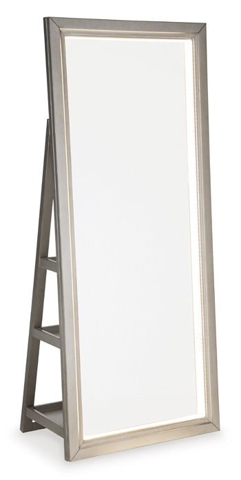 Evesen Floor Standing Mirror with Storage - Yulissa Home Furnishings (NJ)