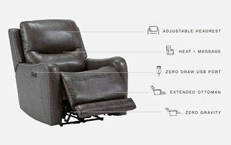 Galahad Power Recliner - Yulissa Home Furnishings (NJ)