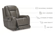 Card Player Power Recliner - Yulissa Home Furnishings (NJ)