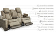 Next-Gen DuraPella Power Reclining Loveseat with Console - Yulissa Home Furnishings (NJ)