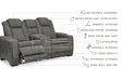 Next-Gen DuraPella Power Reclining Loveseat with Console - Yulissa Home Furnishings (NJ)