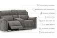 Next-Gen DuraPella Power Reclining Loveseat with Console - Yulissa Home Furnishings (NJ)