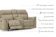 Next-Gen DuraPella Power Reclining Loveseat with Console - Yulissa Home Furnishings (NJ)