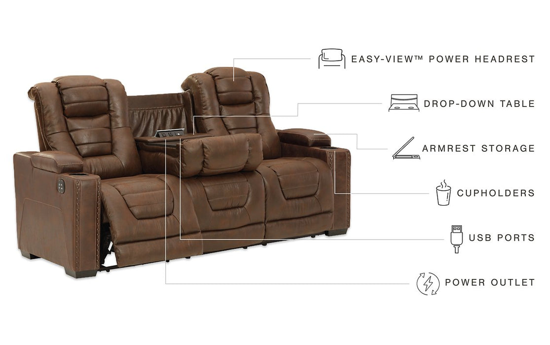 Owner's Box Power Reclining Sofa - Yulissa Home Furnishings (NJ)