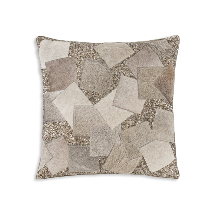 Akai Gray Beaded Pillow SKU: PI0004