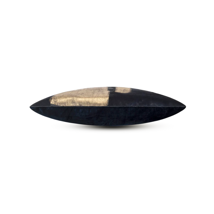 Amai Navy Hairon Hide Velvet Back Pillow SKU: PI0008