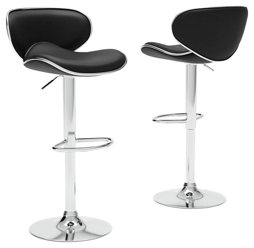 Pollzen - Tall Uph Swivel Barstool(2/cn), Sleek Appeal image