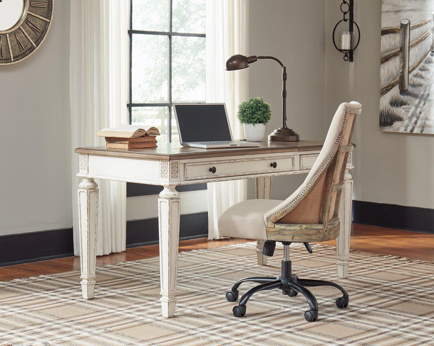 Realyn Home Office Desk with Chair