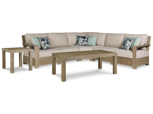 Silo Point 3-Piece Outdoor Sectional with Coffee and End Table image