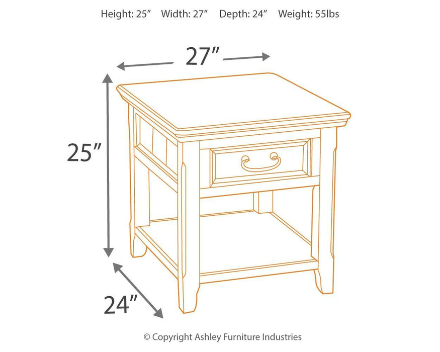 Woodboro - Rectangular End Table