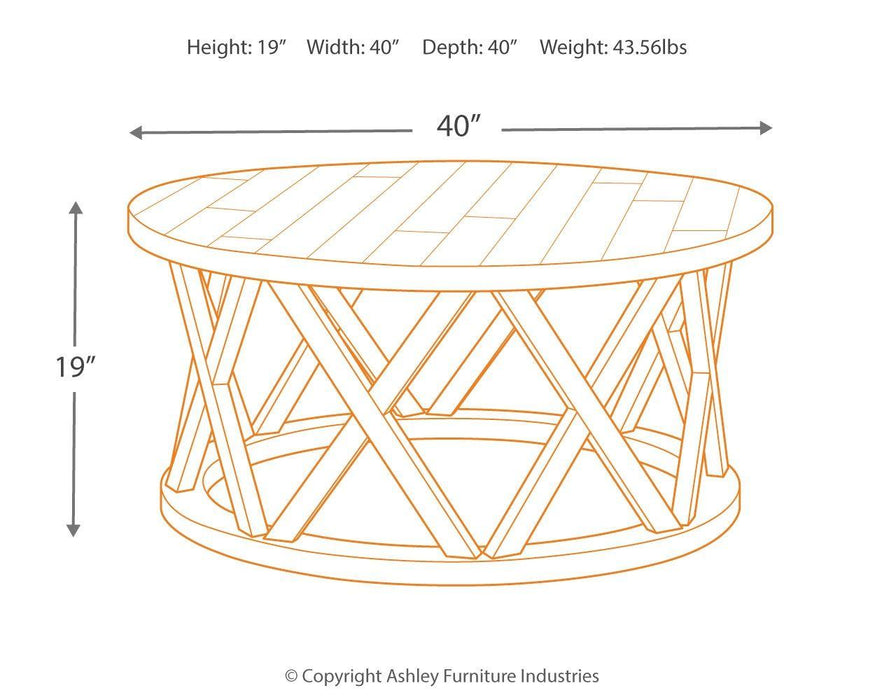 Sharzane - Round Cocktail Table