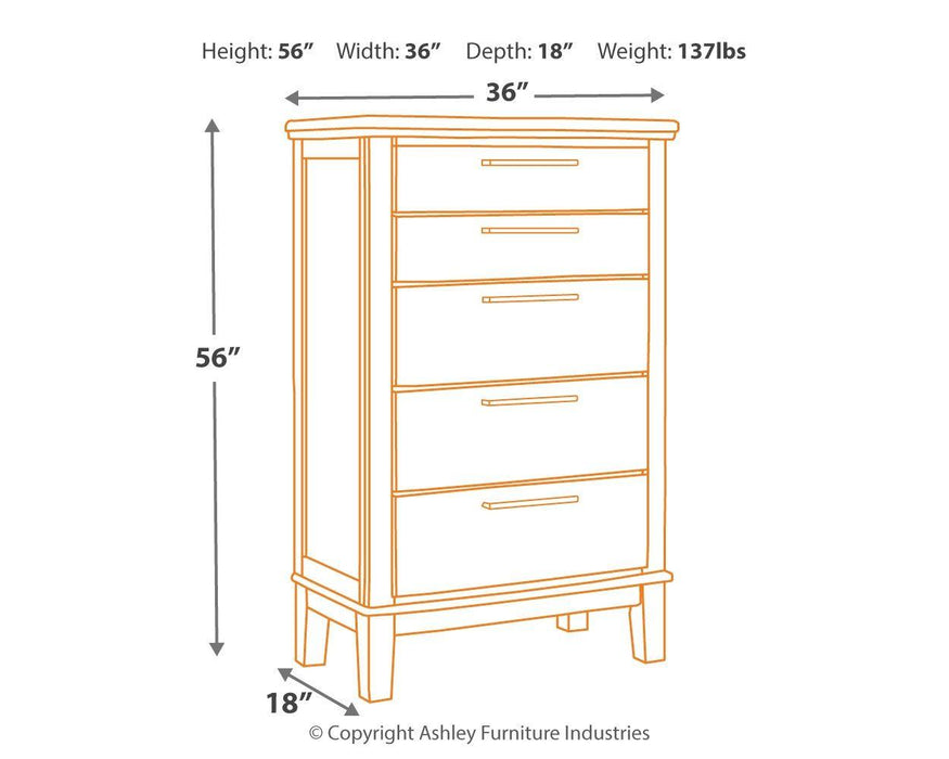 Ralene - Five Drawer Chest