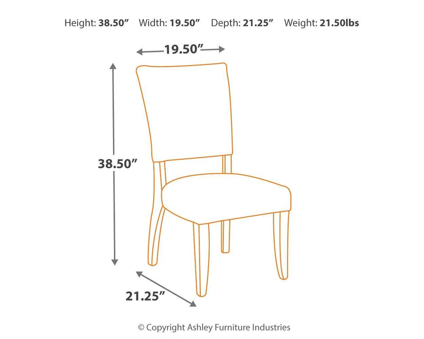 Sommerford - Dining Uph Side Chair (2/cn)