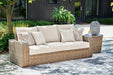 Sandy Bloom Outdoor Sofa with Cushion image