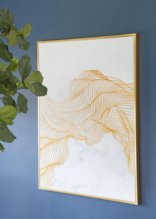 Richburgh White/Gold Finish Wall Art