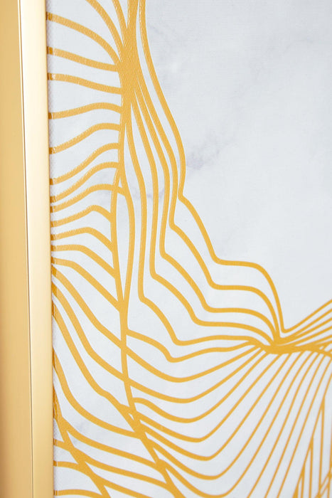 Richburgh White/Gold Finish Wall Art