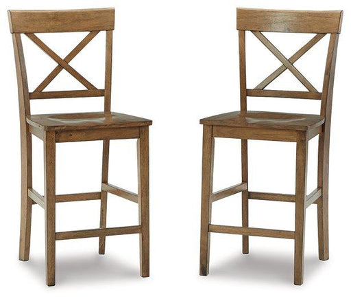 Shully Natural Counter Height Bar Stool image