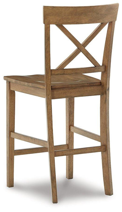 Shully Natural Counter Height Bar Stool