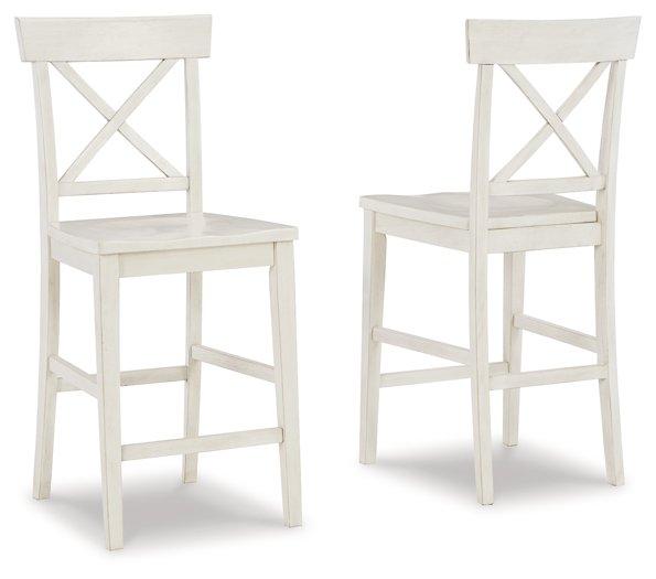 Stuven White Counter Height Bar Stool image