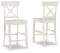 Stuven White Counter Height Bar Stool image