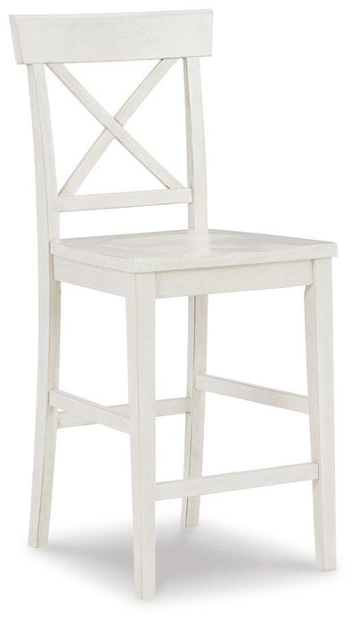 Stuven White Counter Height Bar Stool