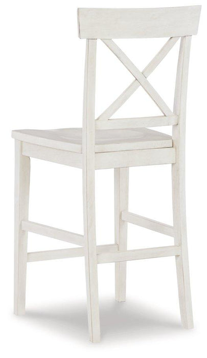 Stuven White Counter Height Bar Stool