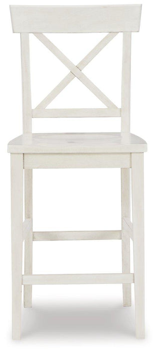 Stuven White Counter Height Bar Stool