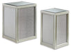 Traleena Silver Finish Nesting End Table (Set of 2) image