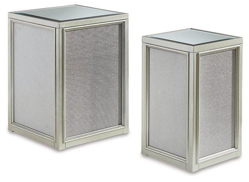 Traleena Silver Finish Nesting End Table (Set of 2) image